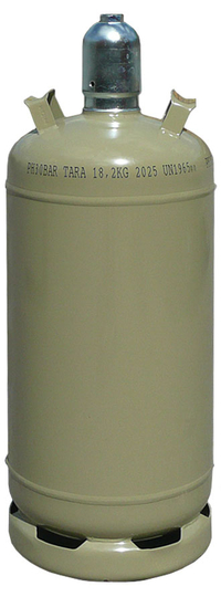Propangas Eigentumsflasche 19 kg Farbe: grau
