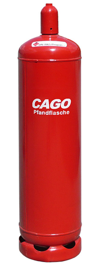 Propangas Pfandflasche 33 kg Farbe: rot