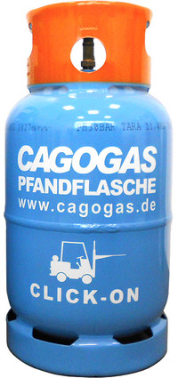 Treibgasflasche mit Click-On