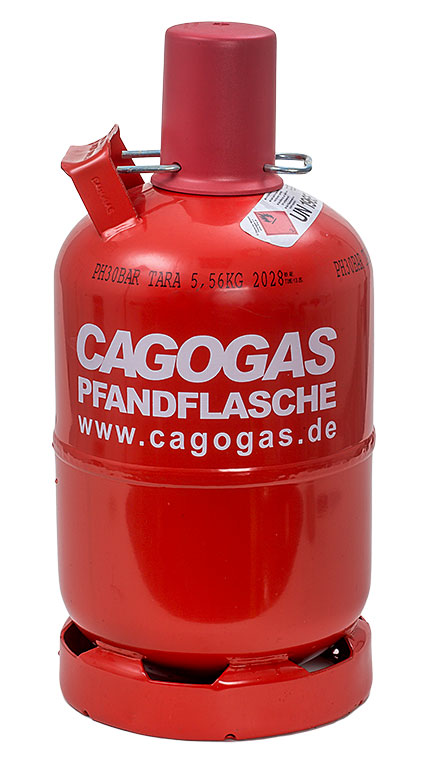 CAGO 2 x 5 kg Gasflasche Propangas-Flasche Neu Grillgas Gas Flasche  Flüssiggas Campinggas INKL Gasreglerlöser mit Magnet + Schlüssel 17mm für